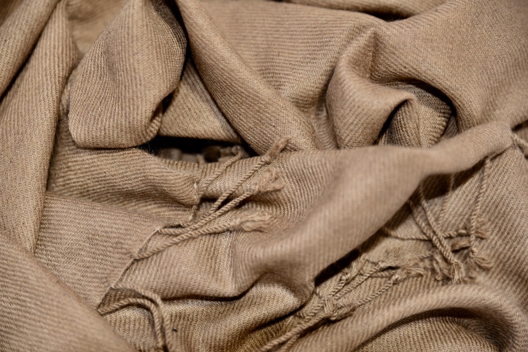 Cashmere sjaal in bruin